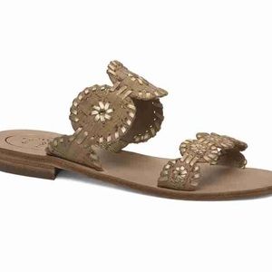 Jack Rogers Lauren Sandal Cork/Gold Sz 7.5